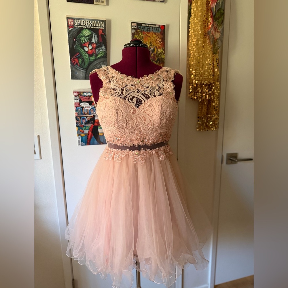 Sequin Lace Formal Kids Dress